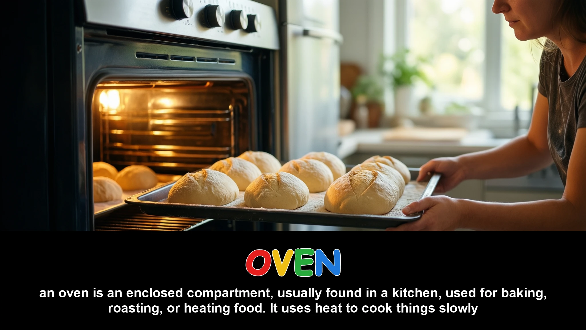 English Illustration for oven